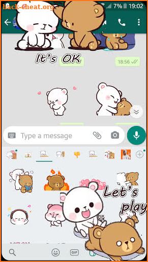 😍Animated Milk Mocha Bear Stikers For Whatsapp🦋 screenshot