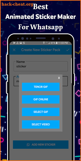 Animated Sticker Maker for WhatsApp WAStickerApps‏ screenshot