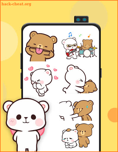 Animated Stickers For Whatsapp - milk and mocha screenshot