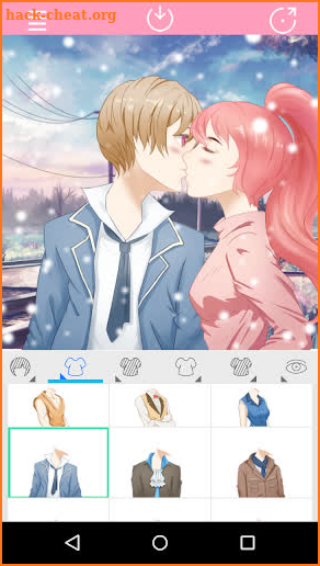 Anime Avatar Maker: Kissing Couple screenshot