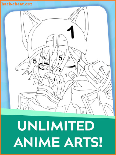 Anime Boys - Coloring Book by Numbers screenshot