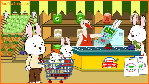 Anime Bunny: Kids supermarket screenshot