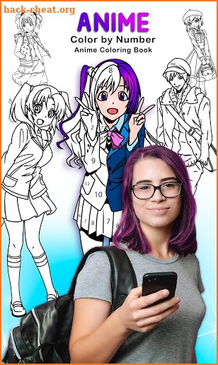 Anime Color by Number - Anime Coloring Book screenshot