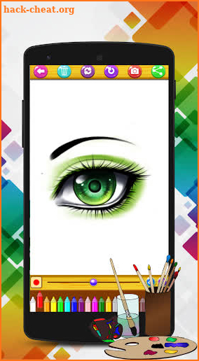 Anime Eyes Drawing & Coloring Pages screenshot