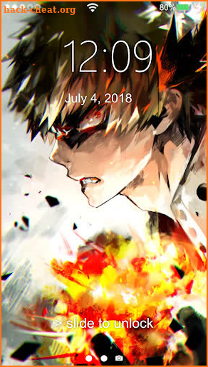 Anime Hero Lock Screen screenshot