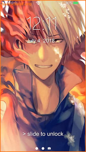 Anime Hero Lock Screen screenshot