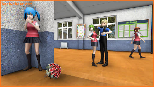 Anime Sakura High School Girl 3D screenshot