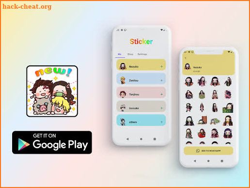 Anime Sticker app for Kimetsu  screenshot