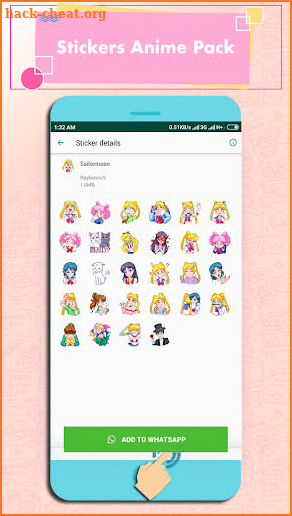 Anime Stickers - WAStickerApps screenshot