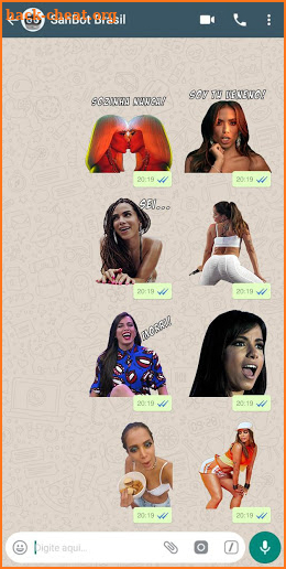 Anitta Sticker Pro para WhatsApp screenshot