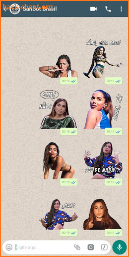 Anitta Sticker Pro para WhatsApp screenshot