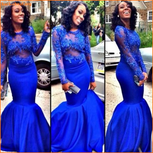 Ankara Royal Blue Dresses screenshot