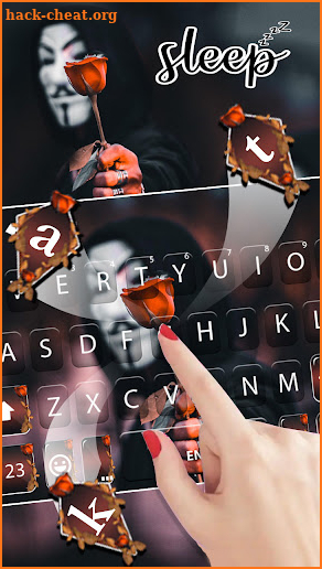 Anonymous Romance Keyboard Background screenshot