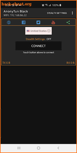 AnonyTun Black - Free Unlimited VPN Tunnel screenshot