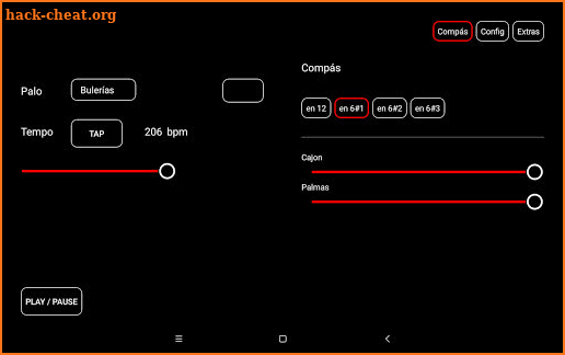 Another Flamenco Compás App screenshot