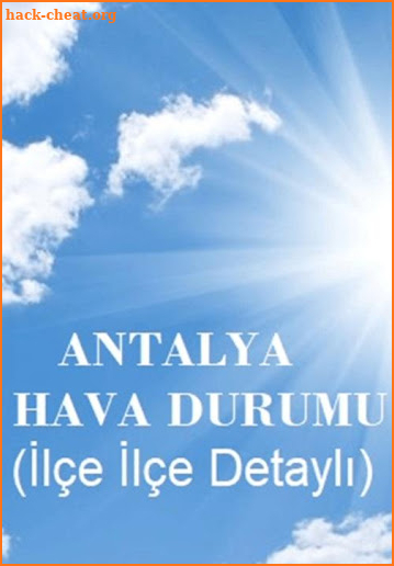 ANTALYA HAVA DURUMU (İlçeler Detaylı) screenshot