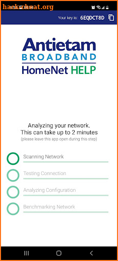 Antietam HomeNet HELP screenshot