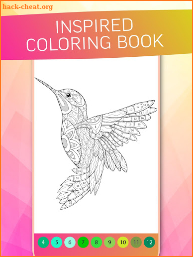 Antistress Coloring By Numbers For Adults screenshot