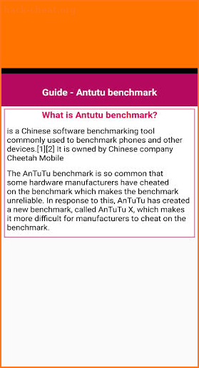 Antutu benchmark Guide - tips antutu screenshot