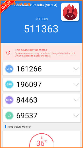 Antutu Benchmark Test Tips screenshot