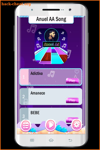 Anuel AA Song for Piano Tiles Game screenshot