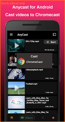 Anycast – a Chromecast app for Android screenshot