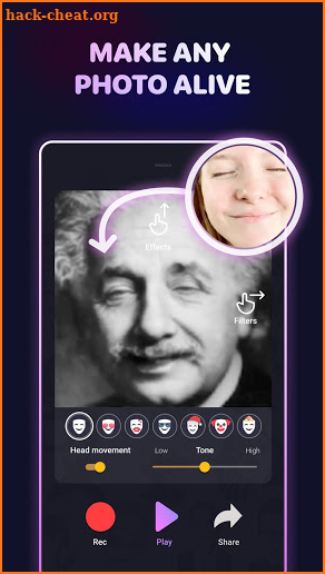 Anyface: face animation & talking photos screenshot