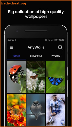 AnyWalls (HD Backgrounds & Auto Wallpaper Changer) screenshot