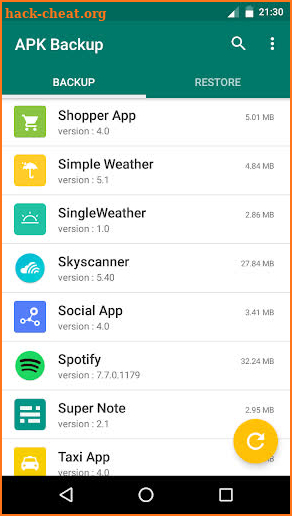 APK Backup screenshot