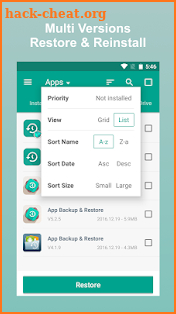 App Backup & Restore Pro screenshot