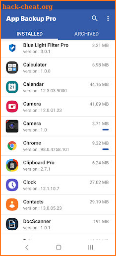 App Backup Pro - apk restore screenshot