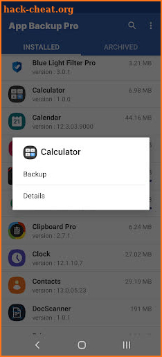 App Backup Pro - apk restore screenshot