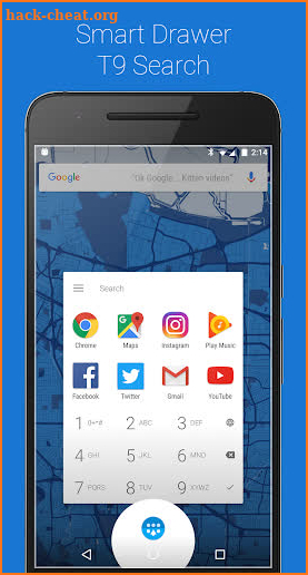 App Swap Drawer - T9 Search screenshot