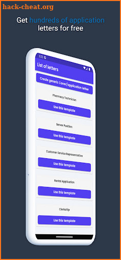 Application Letter Maker /Form screenshot