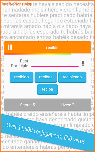 ¡Aprendamos! Spanish Verb Cojugator screenshot