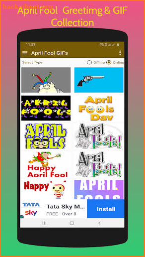 April Fool GIF & Greeting screenshot