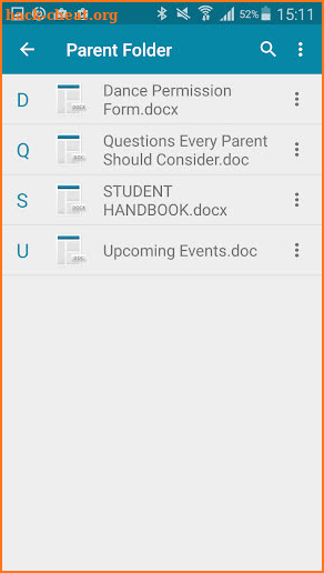 APS myBackpack screenshot