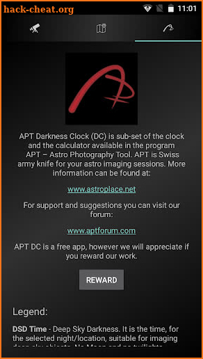 APT Darkness Clock screenshot