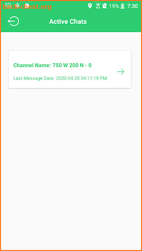 Aptive Service Chat screenshot