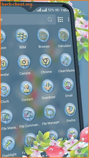 Aqua Heart Launcher Theme screenshot