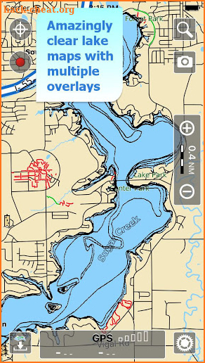 Aqua Map Illinois Lakes GPS screenshot