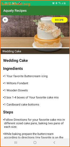 Aquatyrecipes screenshot