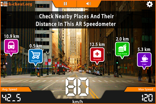 AR Speedometer, Odometer, Route Drive History screenshot