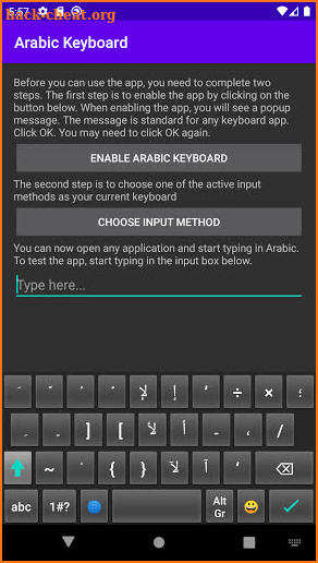 Arabic Keyboard screenshot