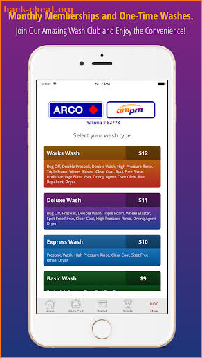 ARCO ampm Yakima Car Wash screenshot