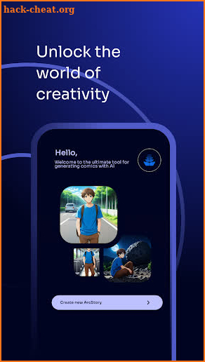 ArcStory - AI comic strips screenshot