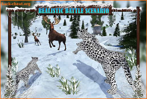 Arctic Leopard Family Snow Forest Sim screenshot