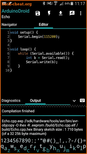 ArduinoDroid - Arduino IDE screenshot