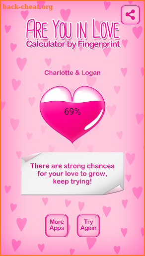 Are You in Love Calculator by Fingerprint screenshot