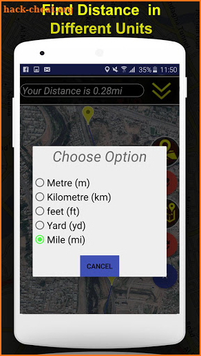 Area and Distance Measurement App screenshot